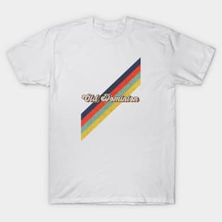 retro vintage color Old Dominion T-Shirt